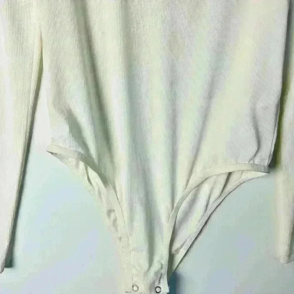 DL1961 Marianna Hewitt Turtleneck Long Sleeve Bodysuit Top - Picture 4 of 9